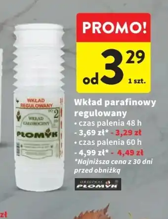 Intermarche Wkład parafinowy regulowany oferta