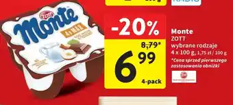 Intermarche Monte ZOTT 4x100g oferta