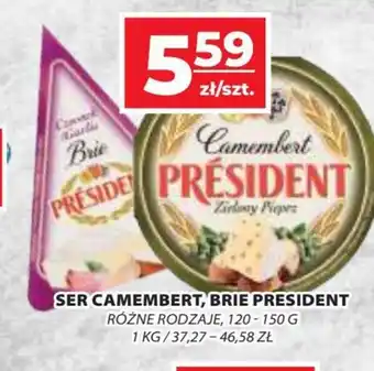 Top Market SER CAMEMBERT, BRIE PRESIDENT 120-150 G oferta