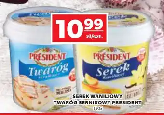 Top Market SEREK WANILIOWY TWARÓG SERNIKOWY PRESIDENT 1 KG oferta