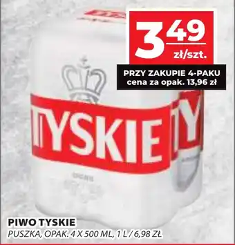 Top Market PIWO TYSKIE PUSZKA OPAK. 4 X 500 ML oferta