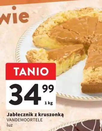 Intermarche Jabłecznik z kruszonką VANDEMOORTELE 1 kg oferta