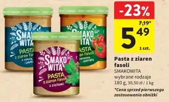 Intermarche Pasta z ziaren fasoli SMAKOWITA 180g oferta