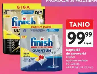 Intermarche Kapsułki do zmywarki FINISH 90-120 szt. oferta