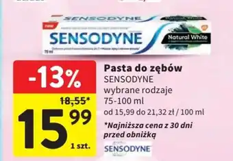 Intermarche Pasta do zębów SENSODYNE 75-100ml oferta