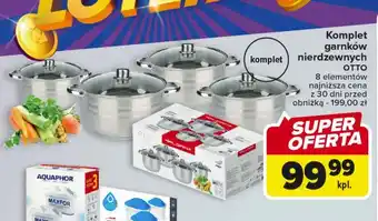Carrefour Komplet garnków otto oferta