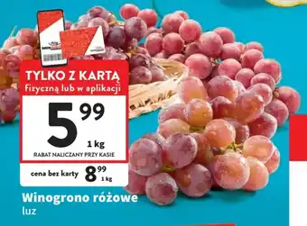Intermarche Winogrono różowe 1kg oferta