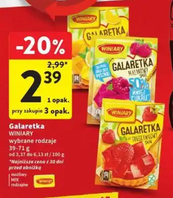 Intermarche Galaretka WINIARY 39-71g oferta