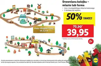 Lidl Kolejka drewniana oferta