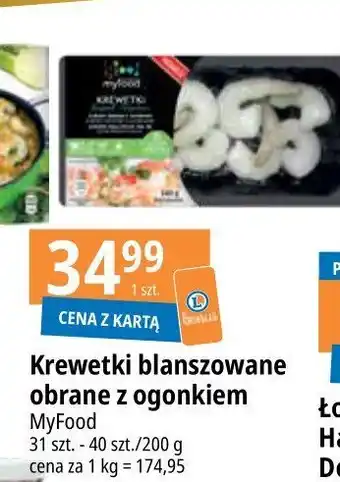E.Leclerc Krewetki obrane z ogonkiem 31/40 oferta