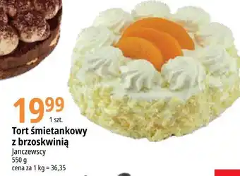 E.Leclerc Tort śmietankowy z brzoskwiniami oferta