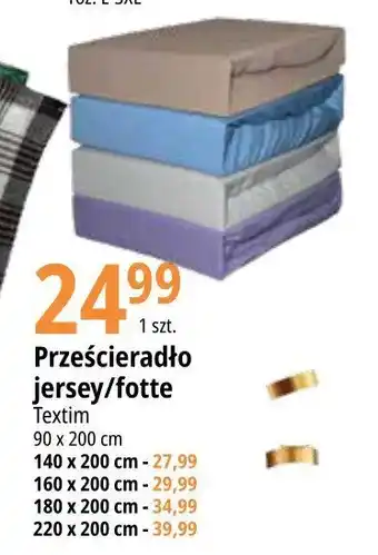 E.Leclerc Prześcieradło frotte z gumką 160 x 200 cm oferta