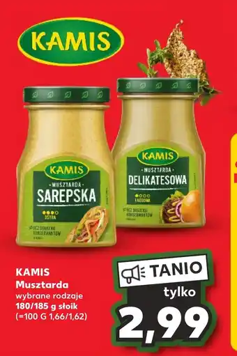 Kaufland KAMIS Musztarda wybrane rodzaje 180/185 g oferta