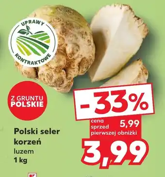 Kaufland Polski seler korzeń 1kg oferta