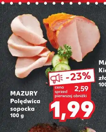 Kaufland MAZURY Polędwica sopocka 100 g oferta