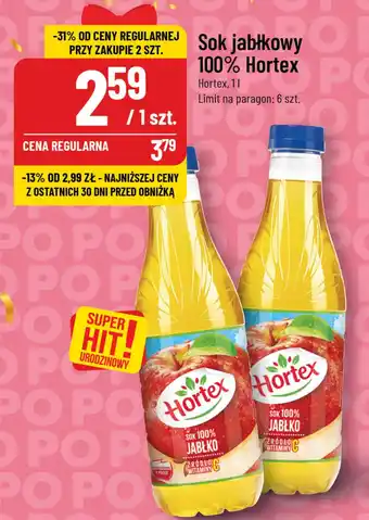 Polomarket Sok jabłkowy 100% Hortex oferta