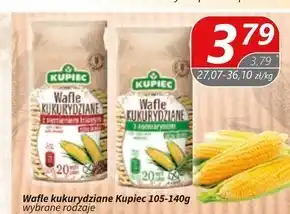 Społem Kupiec wafle kukurydziane z siemieniem lnianym extra cienkie 105 g (20 sztuk) oferta