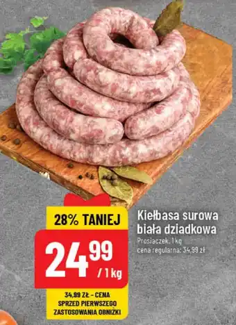Polomarket Kiełbasa surowa biała dziadkowa Prosiaczek 1 kg oferta