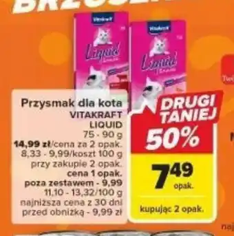 Carrefour Przysmak dla kota VITAKRAFT 75-90 g oferta