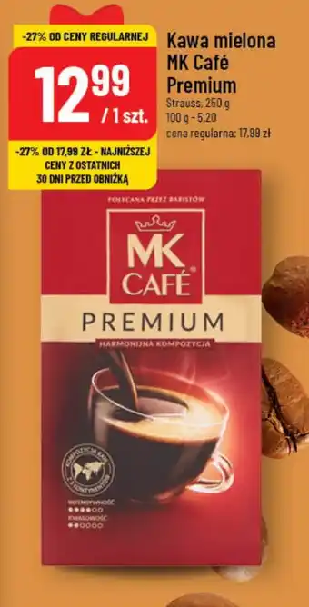 Polomarket Kawa mielona MK Café Premium Strauss, 250 g oferta