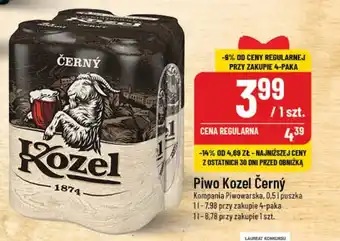 Polomarket Piwo Kozel Černý Kompania Piwowarska, 0,5l oferta