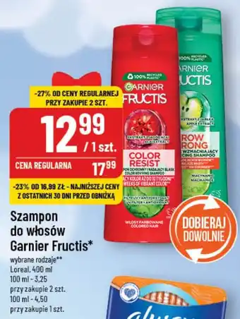 Polomarket Szampon do włosów Garnier Fructis Loreal, 400 ml oferta
