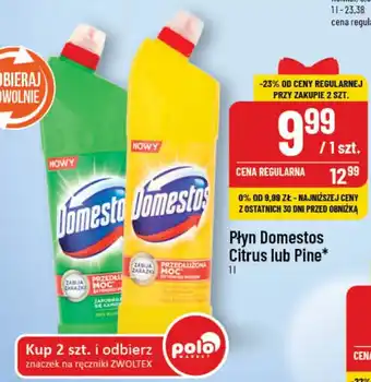 Polomarket Płyn Domestos Citrus lub Pine 1l oferta