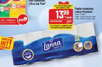 Polomarket Papier toaletowy Lanna Premium 10 rolek oferta