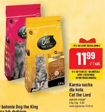 Polomarket Karma sucha dla kota Cat the Lord 2kg oferta
