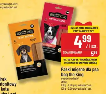 Polomarket Paski mięsne dla psa Dog the King 200g oferta