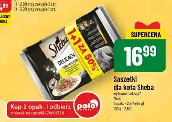 Polomarket Saszetki dla kota Sheba Mars 8x85g oferta