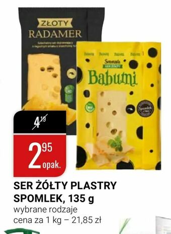 bi1 Ser żółty plastry spomlek, 135 g oferta
