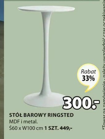 JYSK Stół barowy ringsted oferta