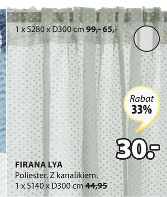 JYSK Firana lya oferta