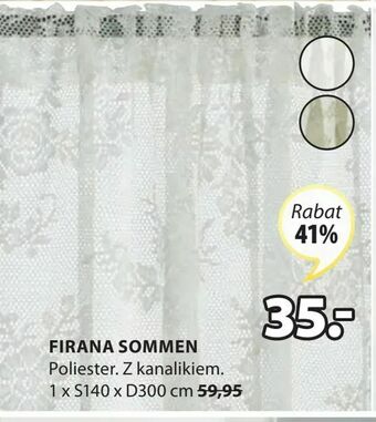 JYSK Firana sommen oferta