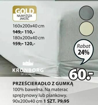 JYSK Prześcieradło z gumką oferta