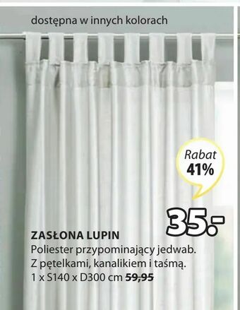 JYSK Zasłona lupin oferta