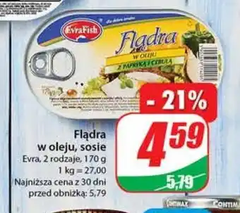 Dino Flądra w oleju roślinnym z papryką i cebulą oferta