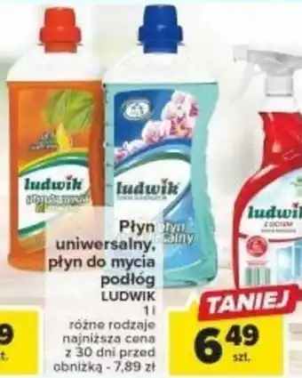 Carrefour LUDWIK Płyn uniwersalny, płyn do mycia podłóg 1 L oferta