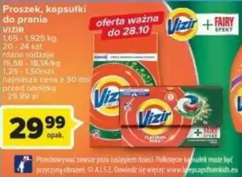 Carrefour Proszek, kapsułki do prania VIZIR 1,925 kg oferta