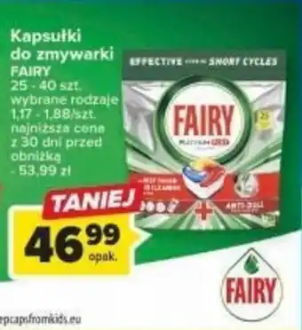 Carrefour FAIRY Kapsułki do zmywarki oferta