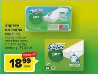 Carrefour SWIFFER Zapasy do mopa oferta