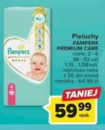 Carrefour PAMPERS PREMIUM CARE Pieluchy oferta