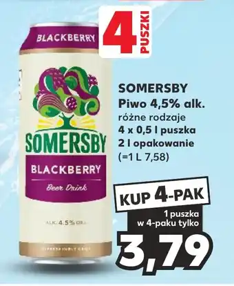 Kaufland SOMERSBY Piwo 4,5% alk. 4 x 0,5 l oferta