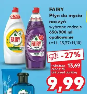 Kaufland FAIRY Płyn do mycia 650/900 ml oferta