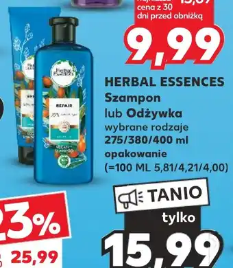 Kaufland HERBAL ESSENCES Szampon 275/380/400 ml oferta