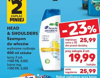 Kaufland HEAD & SHOULDERS Szampon do włosów 400 ml oferta