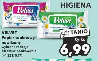 Kaufland VELVET Papier toaletowy nawilżany 48 szt. oferta