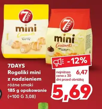 Kaufland 7DAYS Rogaliki mini z nadzieniem 185 g oferta
