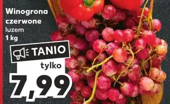 Kaufland Winogrona czerwone luzem 1 kg oferta